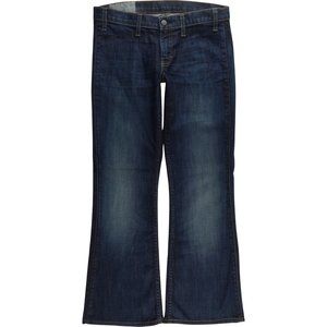 Textile Flare Leg Jeans Women's 28 Low Rise B727